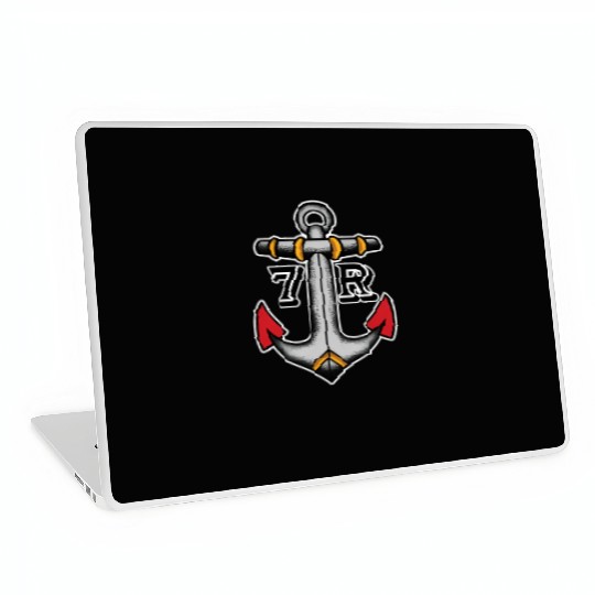 Old School American Traditional Tattoo Flash Clipp Laptop Skins