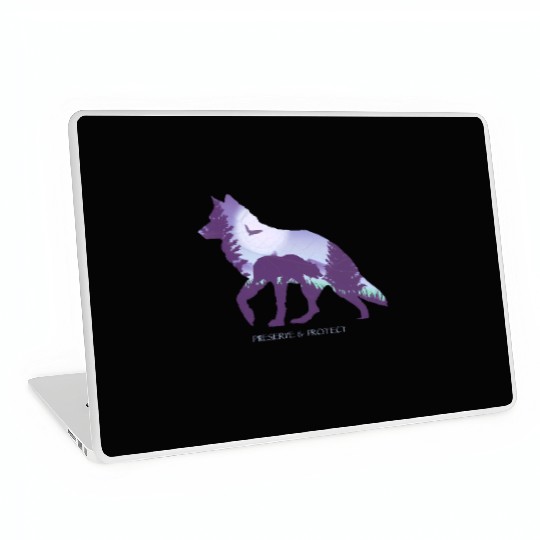 Preserve And Protect Wolf Eagle Bear Laptop Skins