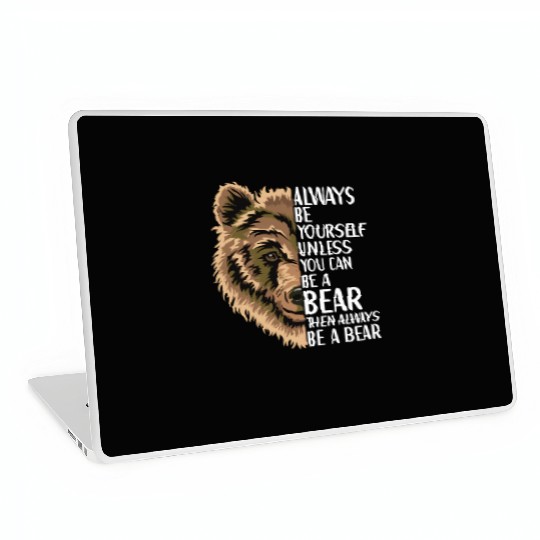 Bear Grizzly Wildlife Animal For Laptop Skins