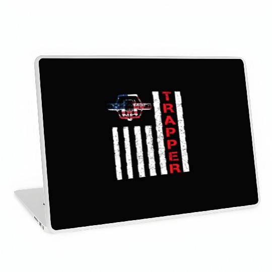 American Flag Trapping For Trappers And Hunters Laptop Skins