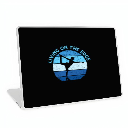 Living On The Edge Figure Skating Laptop Skins