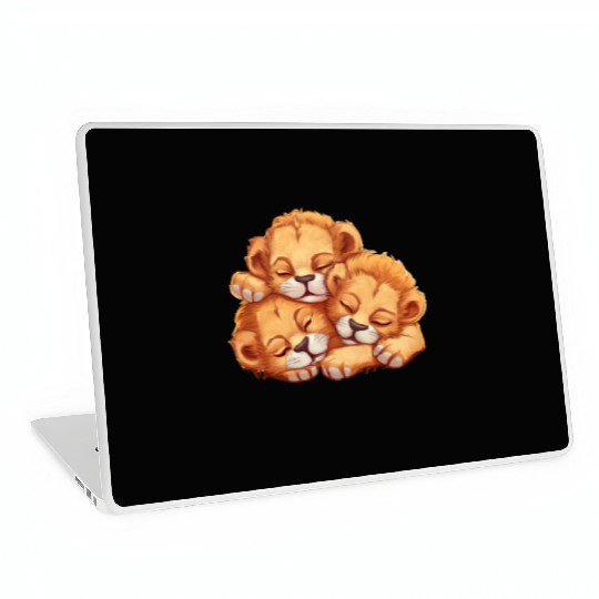 Sleeping lion cubs Laptop Skins