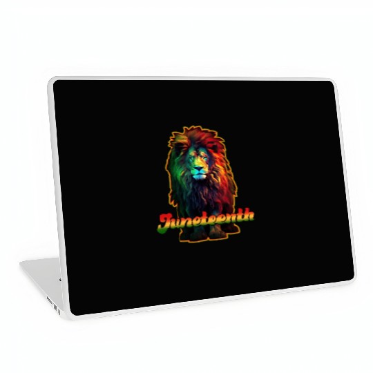 Juneteenth Lion Laptop Skins