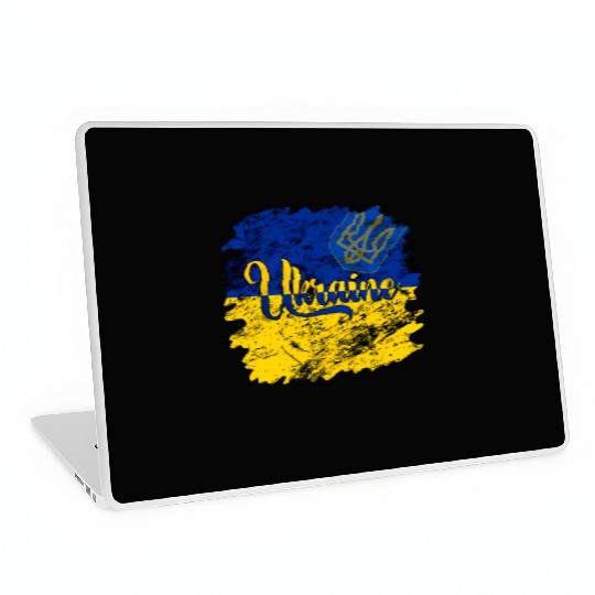 Ukraine Ukrainian Flag I Stand With Ukraine Pride Laptop Skins