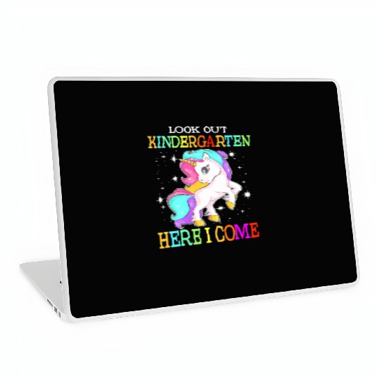 Look Out kindergarten Here I Come Unicorn back to Laptop Skins