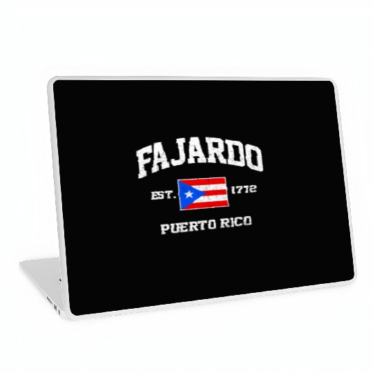 Fajardo Puerto Rico Boricua Flag Athletic Style Laptop Skins