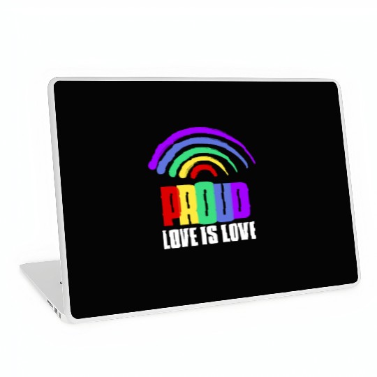 Love is Love Laptop Skins Gay Pride Day Rainbow Proud