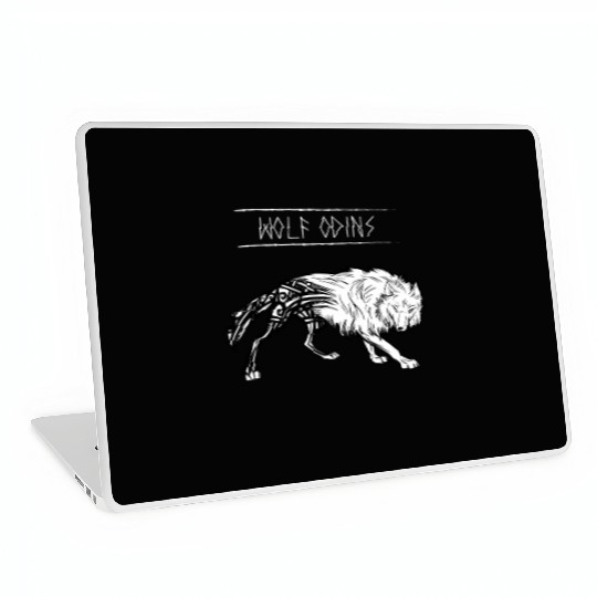 Freki Geri Wolf Odin Wotan Nordic God Valhalla Laptop Skins