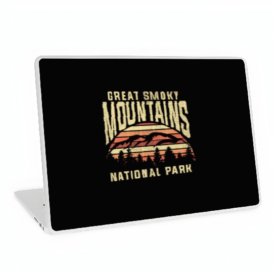 Retro National Park Great Smoky Mountains National Laptop Skins