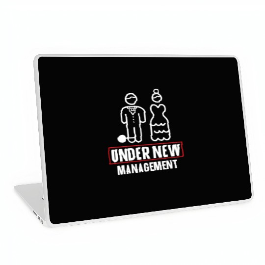 Bride And Groom Wedding Day Marriage Just Married Laptop Skins