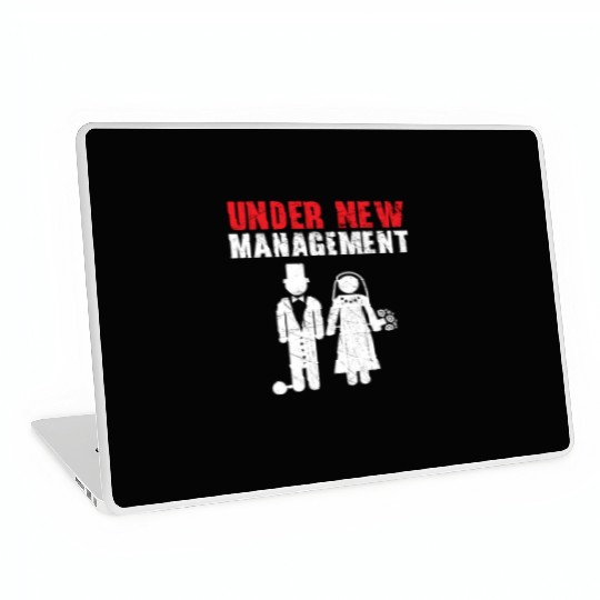 Bride And Groom Wedding Day Marriage Just Married Laptop Skins