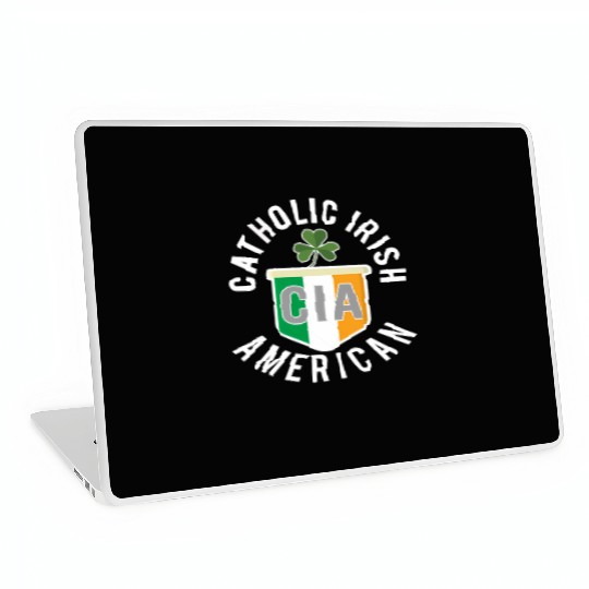 Catholic Irish American St Patric Day Laptop Skins