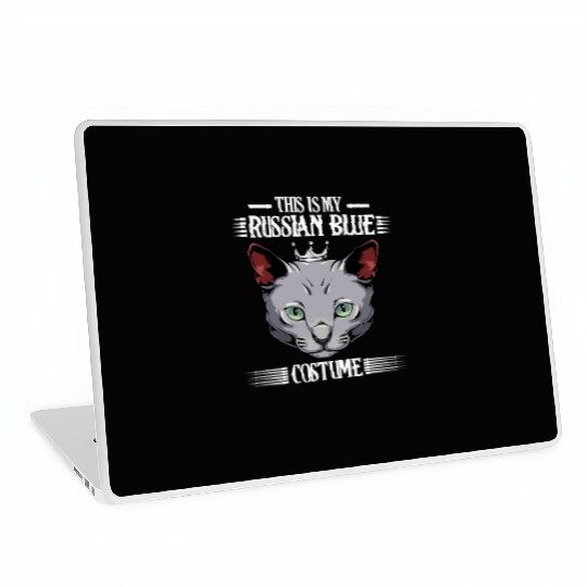 This Is My Russian Blue Costume Funny Cat Lover Laptop Skins