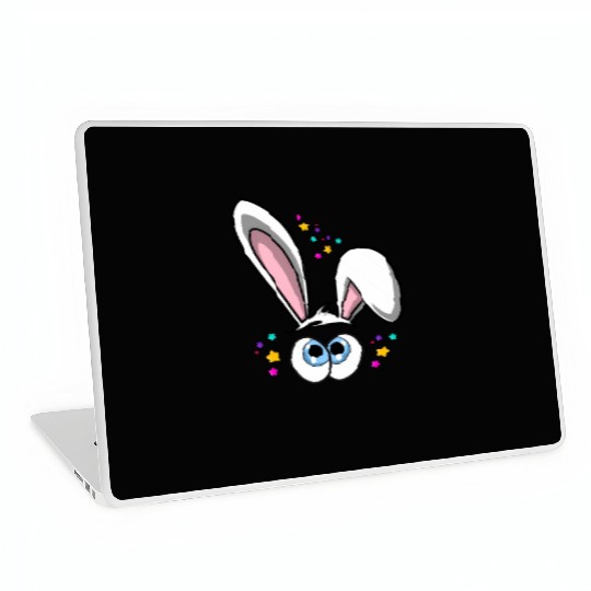 Easter Bunny With Eyes Laptop Skins