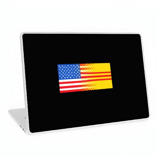Vietnamese American South Vietnam Flag Laptop Skins