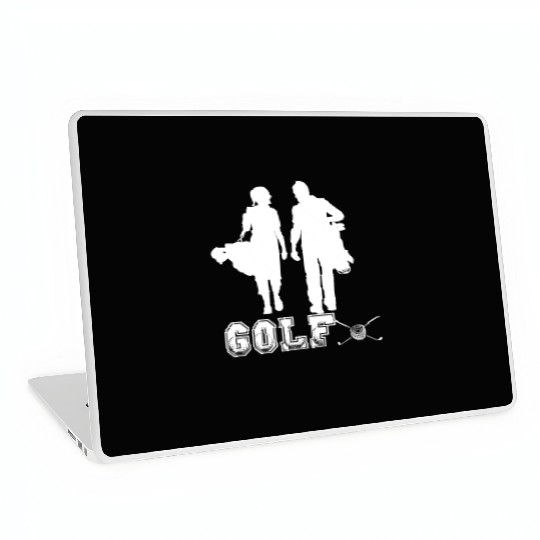 golf couple design for Laptop Skins