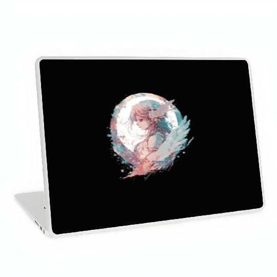 Watercolor Anime Fairy Cute Fairycore Pastel Goth Laptop Skins