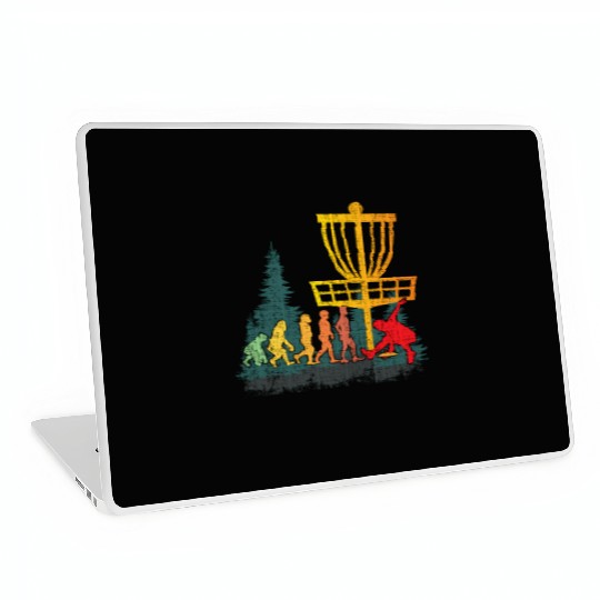Disc Golf Evolution Of Disc Golfer Laptop Skins