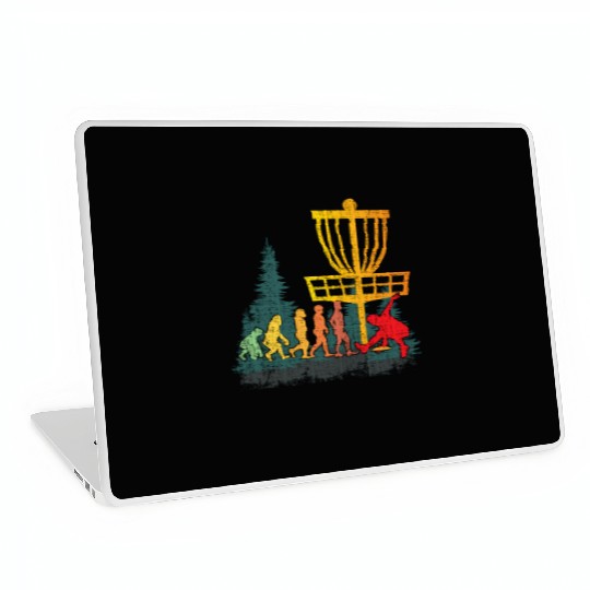 Disc Golf Evolution Of Disc Golfer Laptop Skins