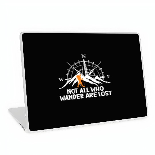 Hiker funny Wanderlust Mountaineer Hiking Laptop Skins