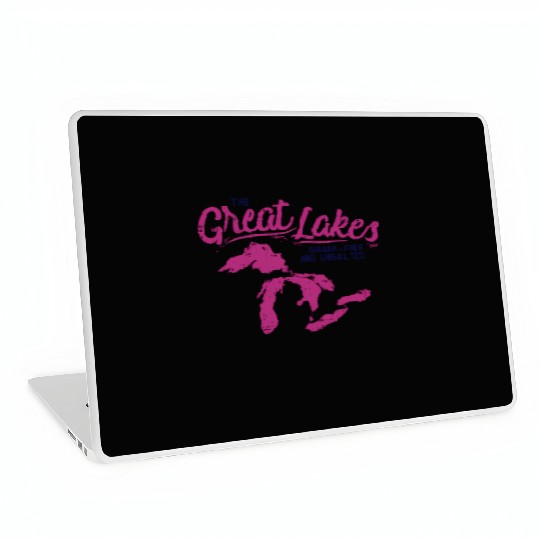 Great Lakes Shark Free Unsalted Summer Vacation Laptop Skins