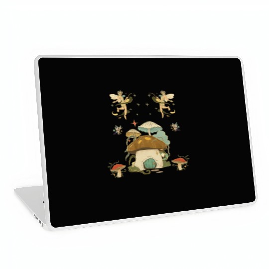 Fantasy mushroom House Elves Design Laptop Skins