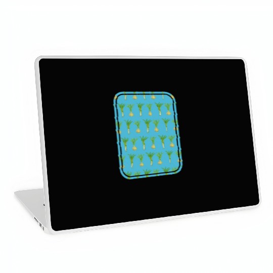 leek and onion pattern Laptop Skins