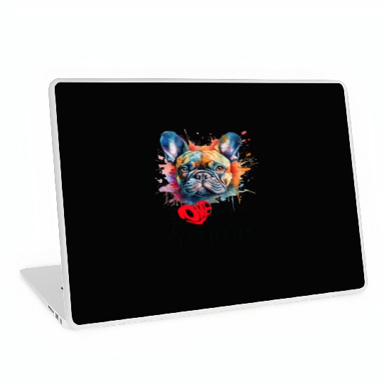 I Love My frenchie Sarcastic and funny gift Laptop Skins
