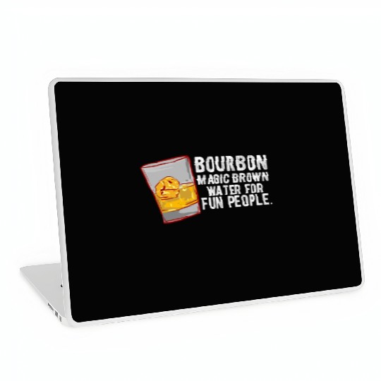 Bourbon - Magic Brown Water Laptop Skins