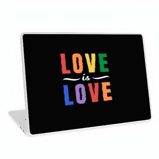 Love is Love Lesbian Gay Bisexual Transgender Ally Laptop Skins