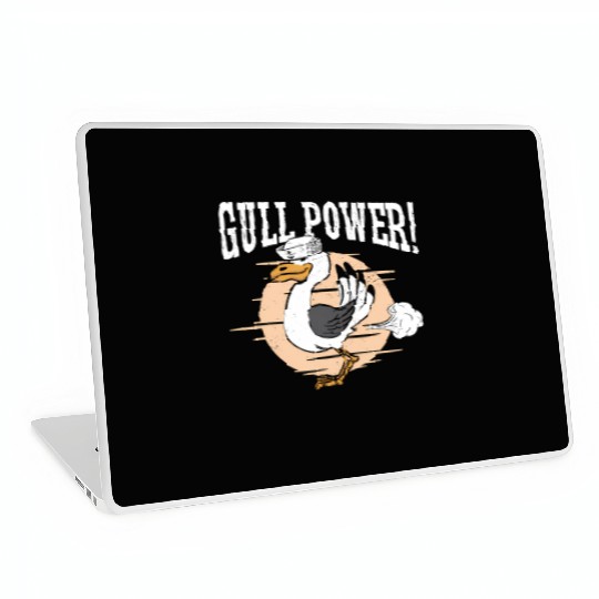 Gull Power Whirer Bird Seabird Seagull Laptop Skins