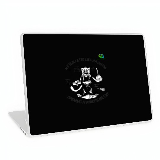 Crying Onion Wallet Humor Laptop Skins