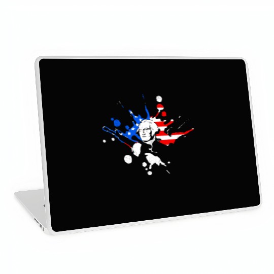 Merica George Washington Independence Day Laptop Skins