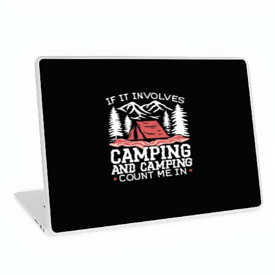 Camping And Bacon Meat Camp Camper I Love Bacon Laptop Skins