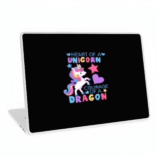 Heart of a Unicorn, Courage of a Dragon Laptop Skins