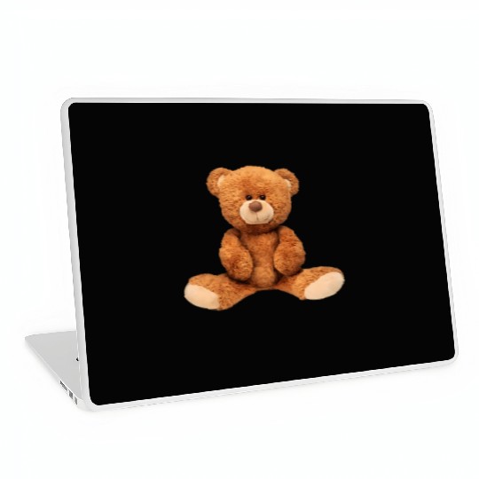 Real Teddy Bear Illustration Laptop Skins