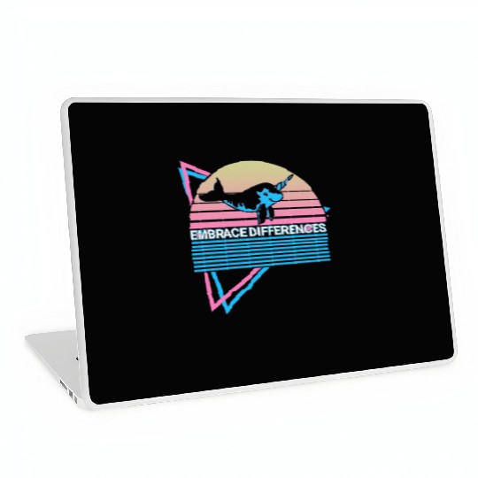 Narwhal Retro Laptop Skins