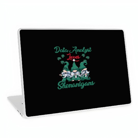 Data Analyst Shenanigans St. Patrick's Laptop Skins
