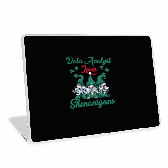 Data Analyst Shenanigans St. Patrick's Laptop Skins