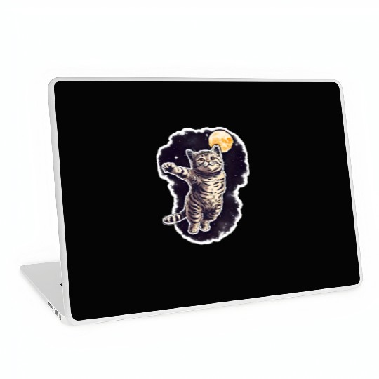 Space cat Laptop Skins