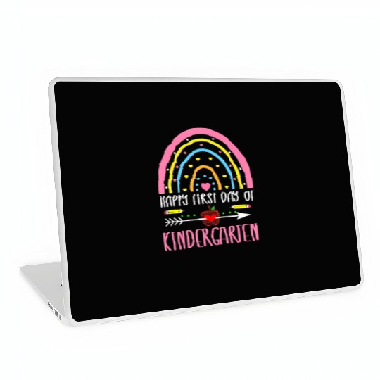 happy first day of Kindergarten Rainbow back to Laptop Skins