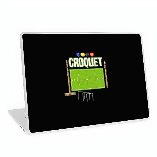 Croquet Player Garden Croquet Golf Sport Laptop Skins