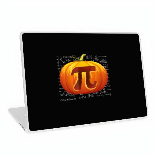 Pumpkin Pi Math Teacher Halloween Thanksgiving Laptop Skins