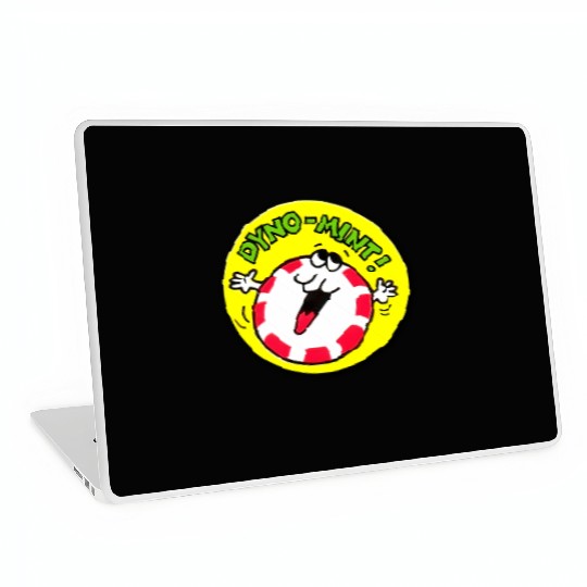 Vintage Scratch And Sniff Sticker Peppermint Dyno- Laptop Skins