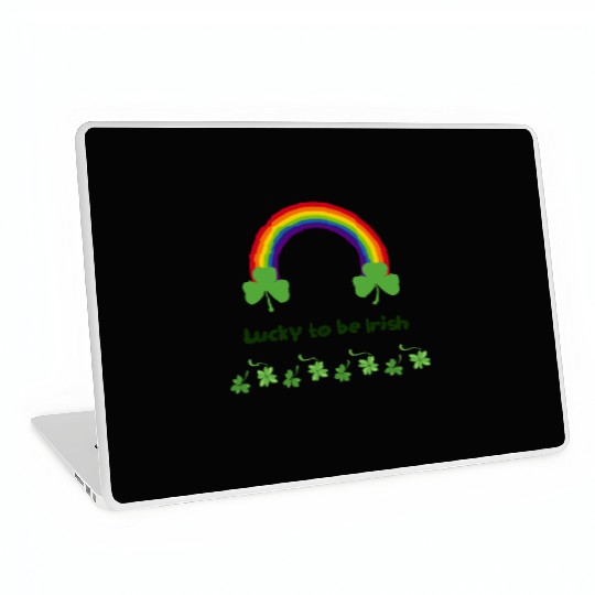 Lucky to be Irish green Laptop Skins