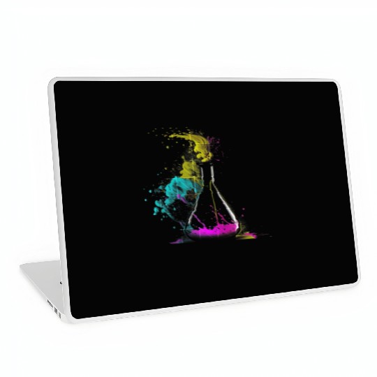 Chemist splash art tube retro chemistry laboratory Laptop Skins
