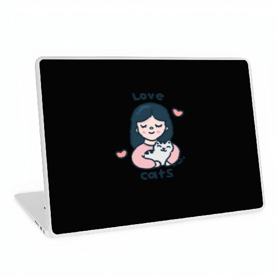 Kawaii Cat Lover Laptop Skins