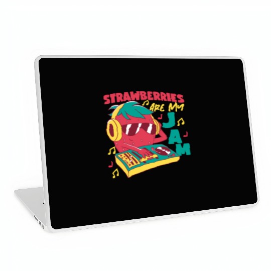 Strawberries Are My Jam Strawberry Laptop Skins