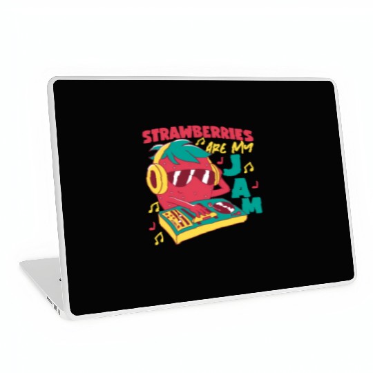 Strawberries Are My Jam Strawberry Laptop Skins