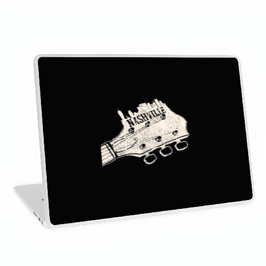 Nashville Guitar Skyline Country Music City Laptop Skins